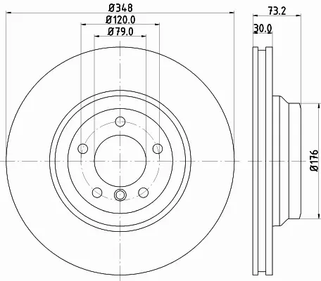 HELLA PAGID TARCZA HAMULCOWA 8DD 355 113-531 