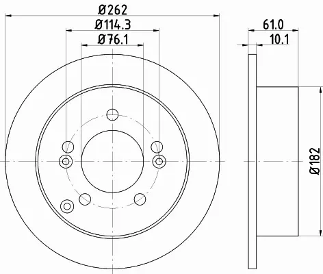 HELLA PAGID TARCZA HAMULCOWA 8DD 355 113-641 