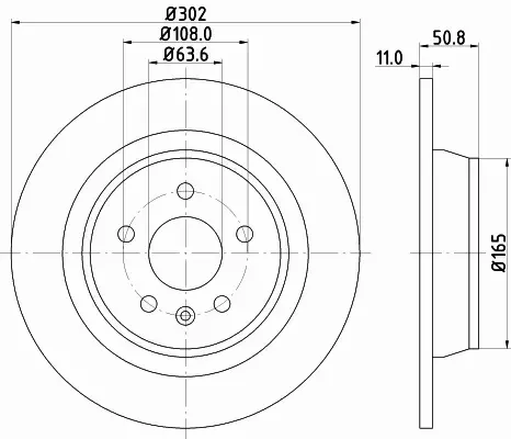 HELLA TARCZA HAMULCOWA 8DD 355 118-841 