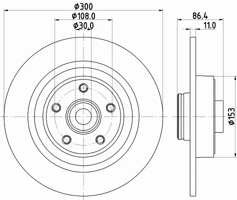 HELLA PAGID TARCZA HAMULCOWA 8DD 355 123-321 