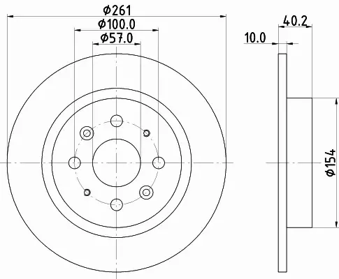 HELLA PAGID TARCZA HAMULCOWA 8DD 355 114-081 