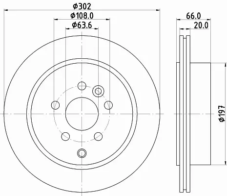 HELLA TARCZA HAMULCOWA 8DD 355 118-921 