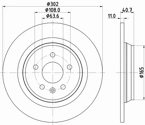 HELLA TARCZA HAMULCOWA 8DD 355 120-371 