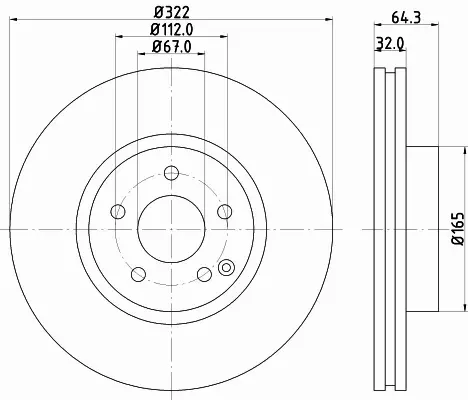 HELLA TARCZA HAMULCOWA 8DD 355 129-521 