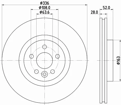 HELLA TARCZA HAMULCOWA 8DD 355 119-131 