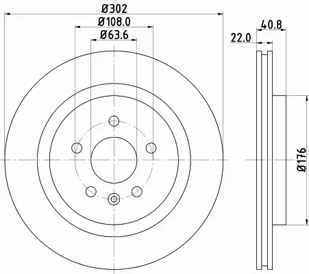 HELLA PAGID TARCZA HAMULCOWA 8DD 355 129-551 