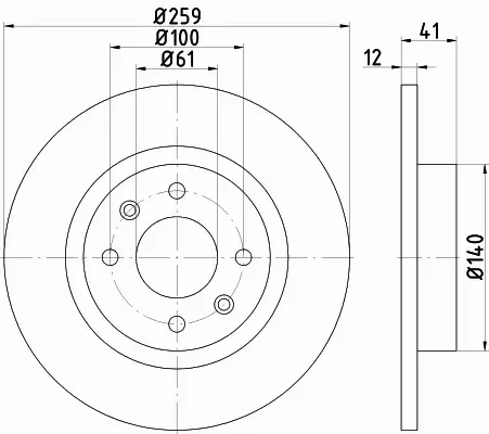 HELLA TARCZA HAMULCOWA 8DD 355 115-271 