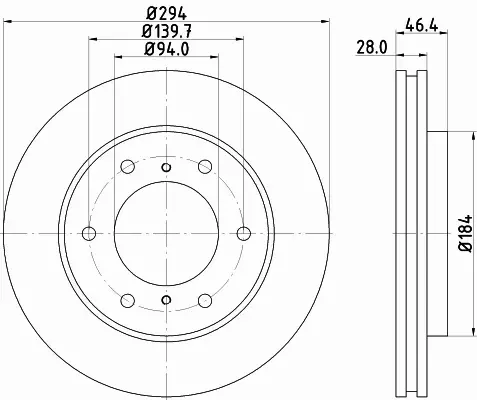 HELLA TARCZA HAMULCOWA 8DD 355 115-731 