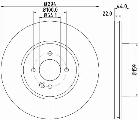 HELLA TARCZA HAMULCOWA 8DD 355 129-021 