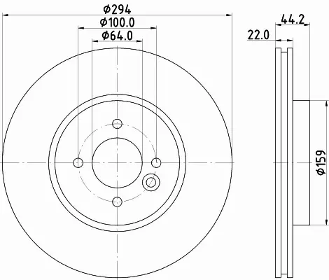 HELLA PAGID TARCZA HAMULCOWA 8DD 355 115-881 