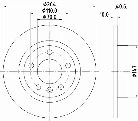 HELLA TARCZA HAMULCOWA 8DD 355 118-171 