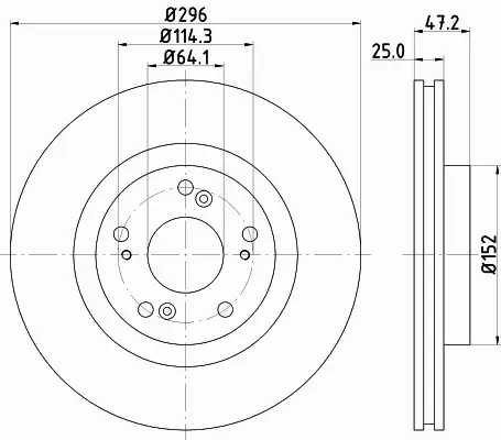 HELLA TARCZA HAMULCOWA 8DD 355 116-101 