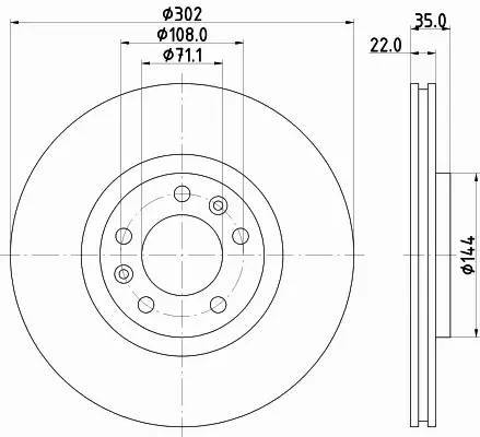 HELLA PAGID TARCZA HAMULCOWA 8DD 355 116-231 