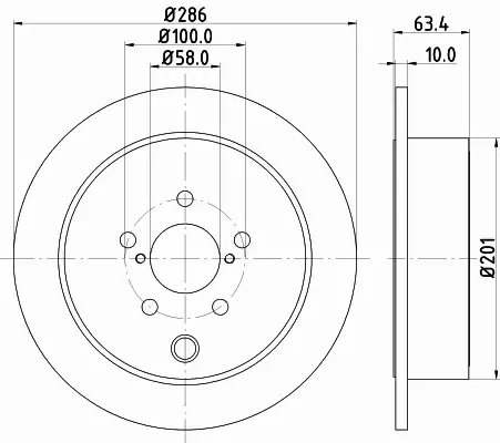 HELLA TARCZA HAMULCOWA 8DD 355 116-421 