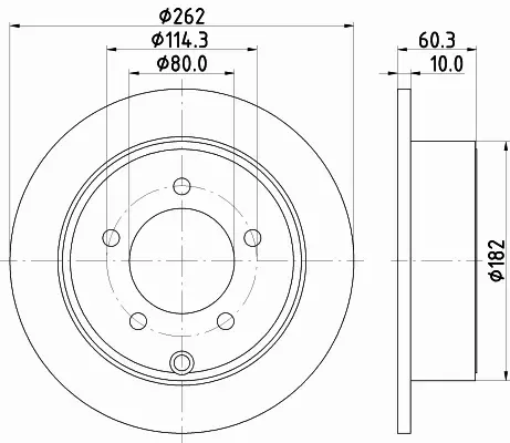 HELLA TARCZA HAMULCOWA 8DD 355 120-561 