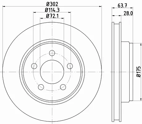 HELLA TARCZA HAMULCOWA 8DD 355 119-241 