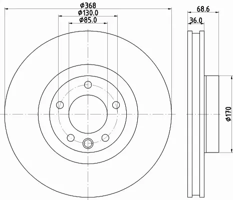 HELLA PAGID TARCZA HAMULCOWA 8DD 355 119-521 