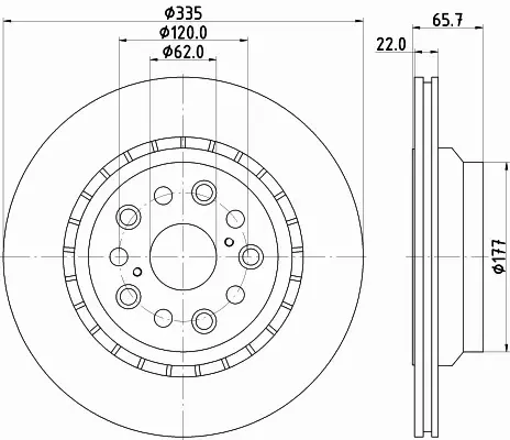 HELLA PAGID TARCZA HAMULCOWA 8DD 355 116-931 