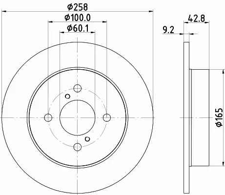 HELLA TARCZA HAMULCOWA 8DD 355 122-521 