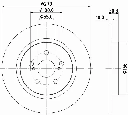 HELLA PAGID TARCZA HAMULCOWA 8DD 355 120-191 