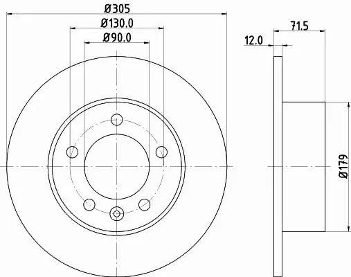 HELLA PAGID TARCZA HAMULCOWA 8DD 355 117-131 