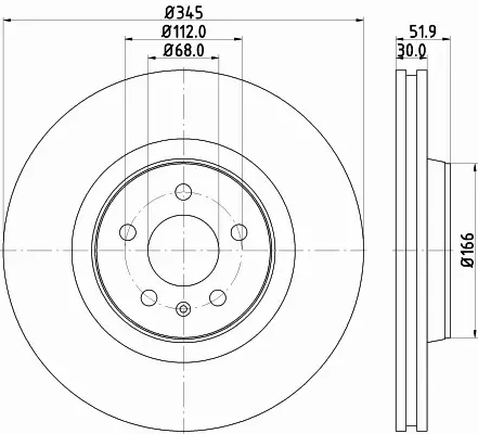 HELLA TARCZA HAMULCOWA 8DD 355 117-181 