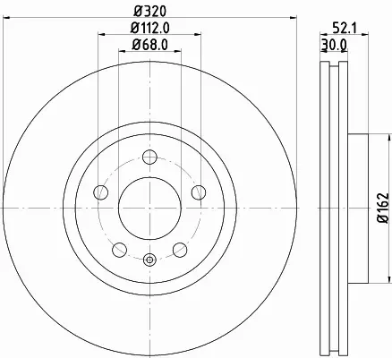 HELLA TARCZA HAMULCOWA 8DD 355 117-191 