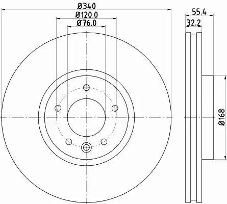 HELLA TARCZA HAMULCOWA 8DD 355 129-251 