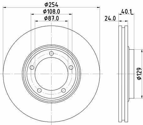 HELLA PAGID TARCZA HAMULCOWA 8DD 355 117-381 