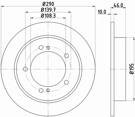 HELLA PAGID TARCZA HAMULCOWA 8DD 355 117-941 