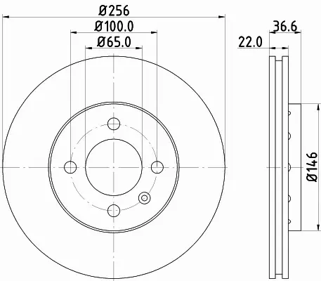 HELLA PAGID TARCZA HAMULCOWA 8DD 355 118-261 