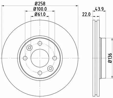 HELLA TARCZA HAMULCOWA 8DD 355 118-491 