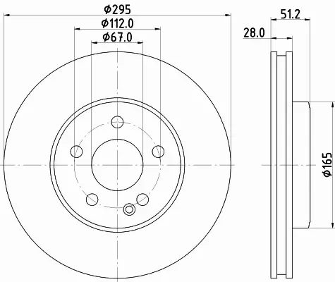 HELLA TARCZA HAMULCOWA 8DD 355 119-591 