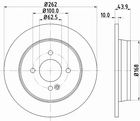 HELLA TARCZA HAMULCOWA 8DD 355 118-501 