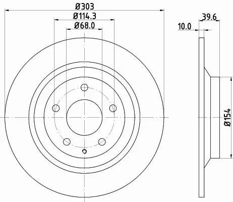 HELLA TARCZA HAMULCOWA 8DD 355 118-541 