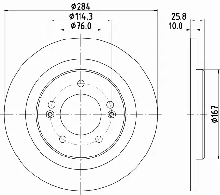 HELLA TARCZA HAMULCOWA 8DD 355 118-361 