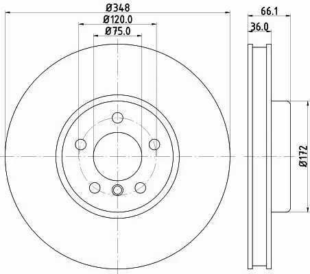 HELLA PAGID TARCZA HAMULCOWA 8DD 355 119-261 