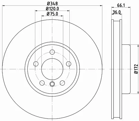 HELLA PAGID TARCZA HAMULCOWA 8DD 355 119-271 