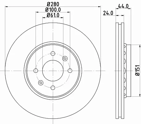 HELLA TARCZA HAMULCOWA 8DD 355 129-611 