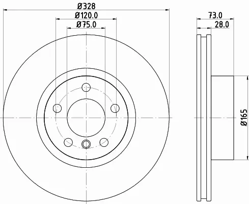 HELLA PAGID TARCZA HAMULCOWA 8DD 355 119-531 