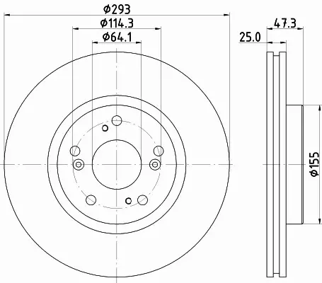 HELLA TARCZA HAMULCOWA 8DD 355 119-571 