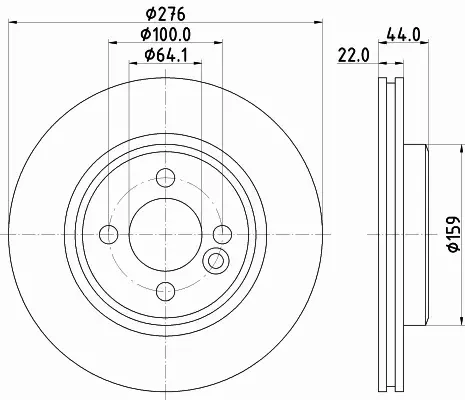 HELLA TARCZA HAMULCOWA 8DD 355 131-981 