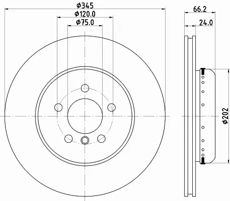 HELLA PAGID TARCZA HAMULCOWA 8DD 355 120-851 