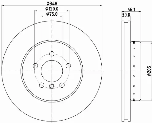 HELLA TARCZA HAMULCOWA 8DD 355 120-651 