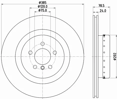 HELLA PAGID TARCZA HAMULCOWA 8DD 355 120-741 