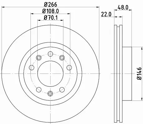 HELLA TARCZA HAMULCOWA 8DD 355 120-541 