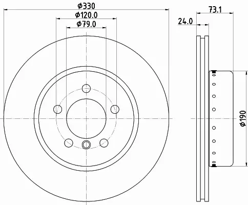 HELLA PAGID TARCZA HAMULCOWA 8DD 355 120-761 