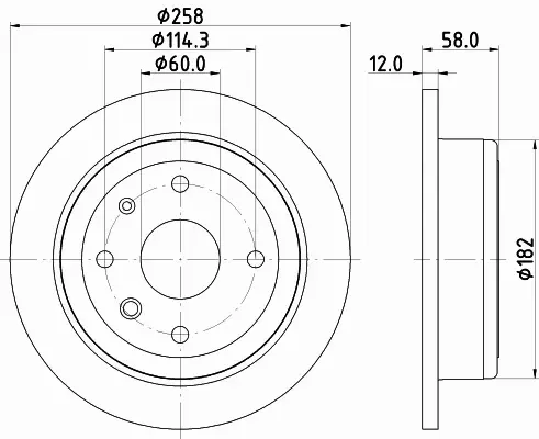 HELLA PAGID TARCZA HAMULCOWA 8DD 355 120-921 