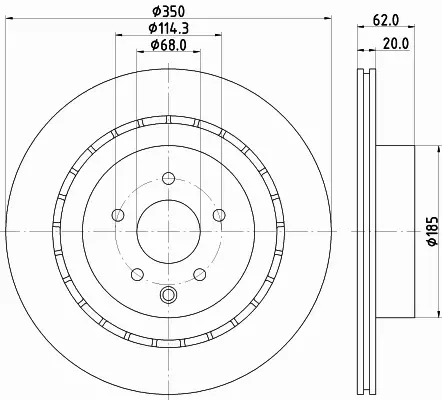 HELLA TARCZA HAMULCOWA 8DD 355 122-261 