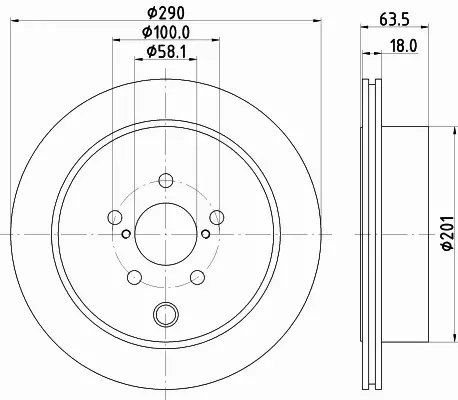 HELLA TARCZA HAMULCOWA 8DD 355 122-281 